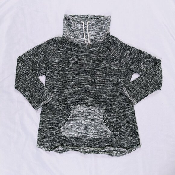 Calvin Klein Performance Quick Dry Cowl Pullover Women's Size 1X Black and White - Picture 1 of 5